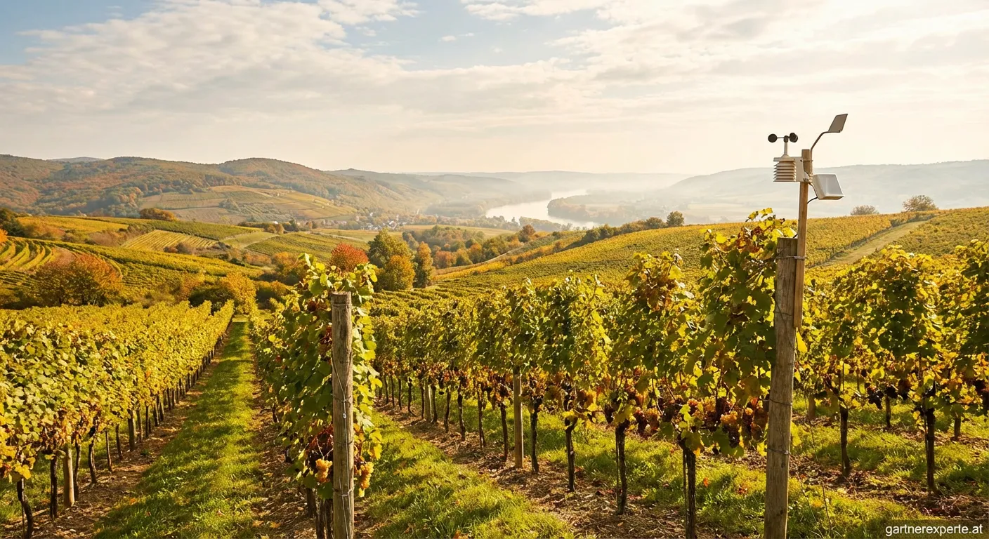 Weinberge in Niederösterreich bei Sonnenaufgang